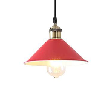 Imagem de CHENKUI Luminária pendente vintage industrial Macaron Abajur metal atmosfera luz de teto, base E26/E27 luminária de teto ajustável rústica para ilha de cozinha, restaurante, bar
