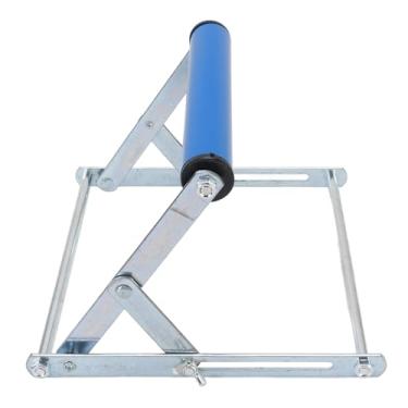 Imagem de WALFRONT Estrutura de Suporte para Máquina de Corte Ajustável Suporte de Trabalho para Máquina de Corte de Metal Dobrável Suporte de Serra de Mesa de Altura Ajustável Estrutura de Suporte (Azul)