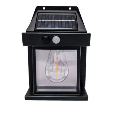 Imagem de Lâmpada De Parede Solar Com Sensor De Movimento – Iluminação Externa Led Vintage E Ecológica