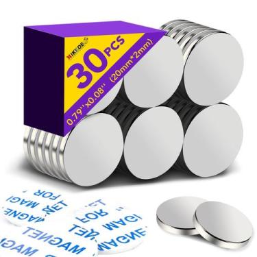 Imagem de Ímãs de neodímio MIKEDE 30 PCS Strong Refrigerator Magnetes