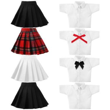 Imagem de Roupas de boneca Bencailor, boneca de 30 cm, 8 peças, presente de verã
