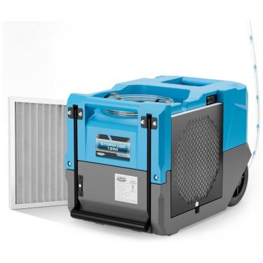 Imagem de Desumidificador Comercial ALORAIR 124 litros LGR com Bomba, Até 278 m2, Design Portátil com Rodas para Casa Inteira, Porão, Armazém