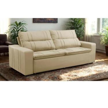 Imagem de Sofá Retrátil e Reclinável 2 lugares com Molas 1,50m Escócia Suede Mir