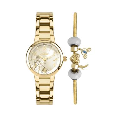 Imagem de Relógio Condor Feminino Ref: Co2035nmw/k4x Dourado Cinderela + Semijoia