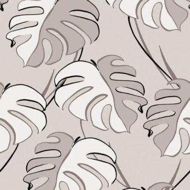 Imagem de Papel de Parede Kylie Folhagem Bege 81606