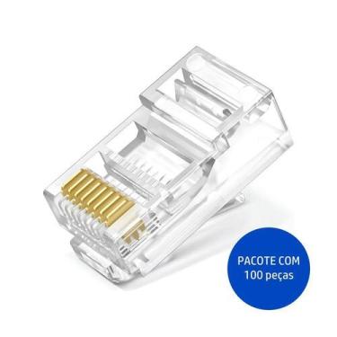 Imagem de Conector RJ45 Cat5E Pacote 100 Unidades - CN-025 - TSA