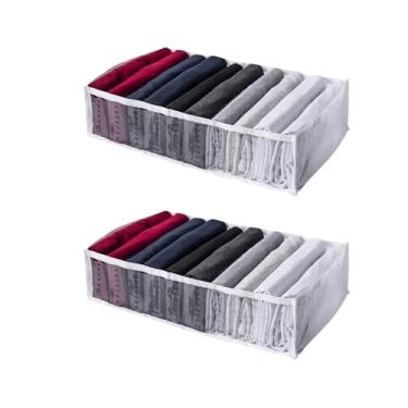 Imagem de VB HOME ORGANIZADORES, Kit 2 Colmeias Organizadora Gavetas Camisetas Masculina Blusas Shorts 10x40x25 Resistente Lateral Soldada
