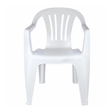 Imagem de Cadeira Poltrona Plástica Empilhavel Reforçada 182kg Mor