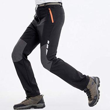 Imagem de Andoer Calça de caminhada masculina escalada ao ar livre Trekking camping Fina solta esportiva casual bolsos com zíper Calças de secagem rápida