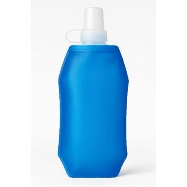 Imagem de Garrafa de Água Corrida Silicone Sem Gosto Sem Cheiro(Azul)
