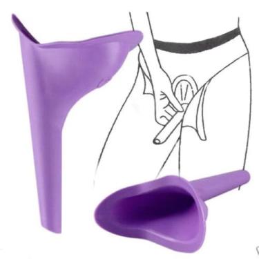Imagem de Urinol feminino, dispositivo portátil para micção, funil de xixi, acampamento e cuidados pessoais