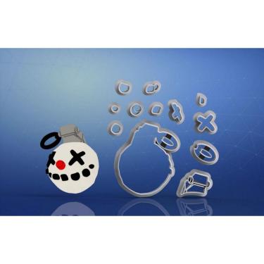 Imagem de Cortador Fortnite Granada De Gelo Modular Tamanho 5Cm