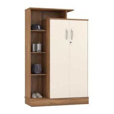 Imagem de Armário Multiuso Elite 2 Portas Amêndola Off White Com Chave - Demóbile Amêndola Off White