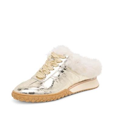 Imagem de Dolce Vita Tênis feminino de pelúcia Izzey, Platina, 38