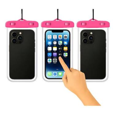Imagem de Kit 3 Capas Case Celular Protetora A Prova D'água Mergulho - NoBrand, 