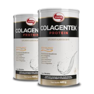 Imagem de Kit 2 Colagentek Protein Vitafor Neutro 460g