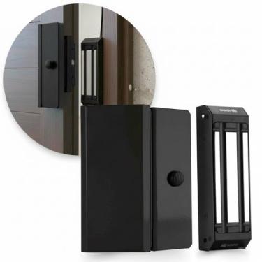 Imagem de Fechadura Eletroímã M100 Sem Sensor Cinza Com Imã Magnética - Ipec, PR