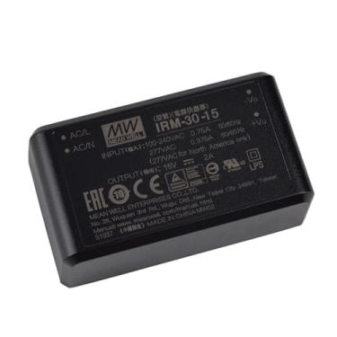 Imagem de Mean Well 30W MóDulo De Energia Verde Ac-Dc Para Montagem Em Pcb Meanwell 5v Fonte De AlimentaçãO Psu Transformador VariáVel 15V 2A (IRM-30-15 15V/2A/30W/PCB Power)