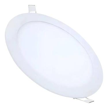 Imagem de Plafon Led Redondo Embutir 18W Ourolux 6500K