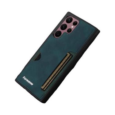 Imagem de Capa De Cartão Retro Em Couro Para Samsung Galaxy S24 S25 Ultra S23 FE