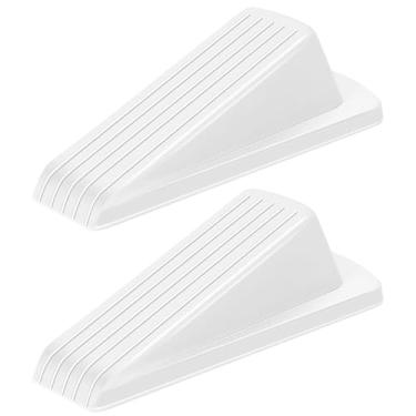 Imagem de Batentes de porta, batentes de porta para parte inferior da porta, cunha de batente de porta de borracha, batente de porta empilhável resistente para carpete porta resistente