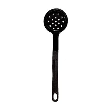 Imagem de Escumadeira Talher em Nylon Cozinha Utensílio Preto 28cm