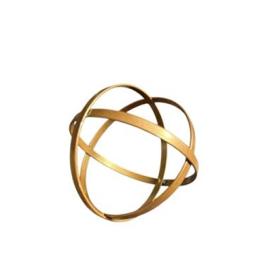 Imagem de Decoração Sala Objetos Enfeite Decorativo Esfera,Forma GeoméTrica Dourado