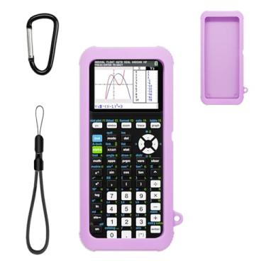 Imagem de Capa para calculadora Texas Instruments TI-84 Plus CE protetora de silicone – à prova de choque, resistente a quedas, manga de borracha macia, antiderrapante, capa de silicone durável para TI-84 Plus