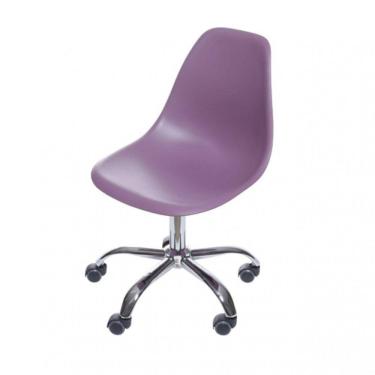 Imagem de Cadeira para Escritório Secretária Decorativa Eames DKR 1102 Or Design Roxa