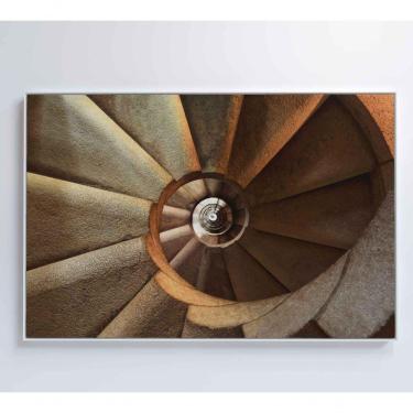 Imagem de Quadro Arquitetura Espiral 60x40 Cm Adesivo Fotográfico