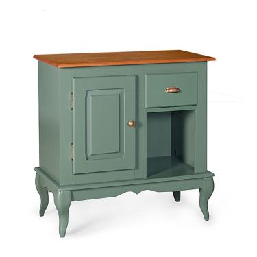 Imagem de Conjunto Para Banheiro Dália 1 Porta E 1 Gaveta E 1 Nicho Cor Laca - Verde Musgo