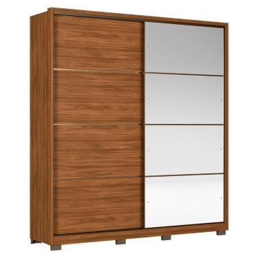 Imagem de Guarda Roupa Casal 217cm Belvia Flex D02 Nogueira-preto - Mpozenato