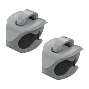 Imagem de YIJU 2x Presilhas para Vara de Pesca, Braçadeiras Multifuncionais, Suportes para Varas de Pesca de Fundo, Cinza