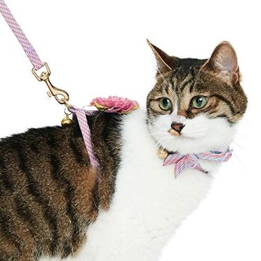 Imagem de Coleiras de segurança para gatos Blueberry Pet 10+ Padrões, coleiras para gatos personalizadas, coleiras para gatos e coleiras, conjunto de acessóriosBlueberry Pet Harness & Leash Set