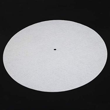 Imagem de SPYMINNPOO Tapete de Almofada Emborrachável 12 pol. Almofada Audiófila Antivibração para Jogadores de Placa, Material de lã Premium, Som Delicado, Ranhuras Antiderrapantes, Compatível Com Todas As