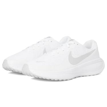 Imagem de Nike Tênis de corrida feminino Revolution 8 Road, Branco/platina pura, 6.5 X-Wide