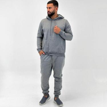 Imagem de Agasalho Malwee Moletom Blusa Canguru com Calça Jogging Masculino-Masculino