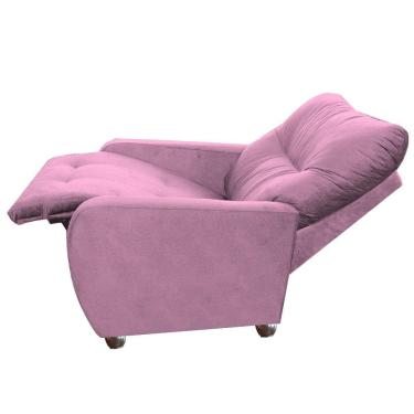 Imagem de Poltrona Para Extensão De Cílios Reclinável Suede Imperio Moderno Rosa