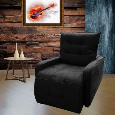 Imagem de Poltrona Reclinável Sala Quarto Amamentação azera preto
