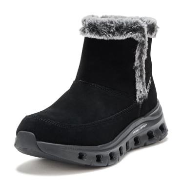 Imagem de Skechers Bota feminina de cano curto Glide-Step Pro-Cozy Wish Hands Free, Preto/preto, 34