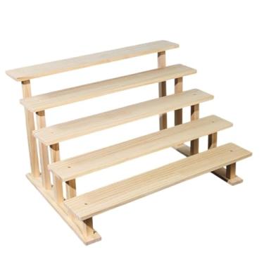 Imagem de Fenteer Expositor de madeira para figuras colecionáveis, organizador de perfumes em vários níveis, 5 Níveis 40cm