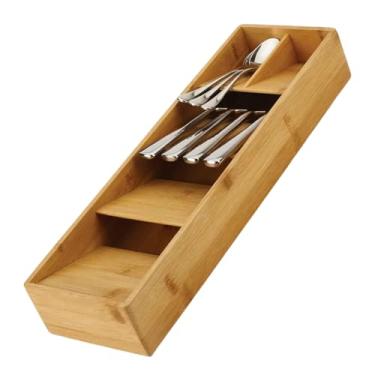 Imagem de Porta Talheres para Gaveta em Bambu – Organizador Compacto