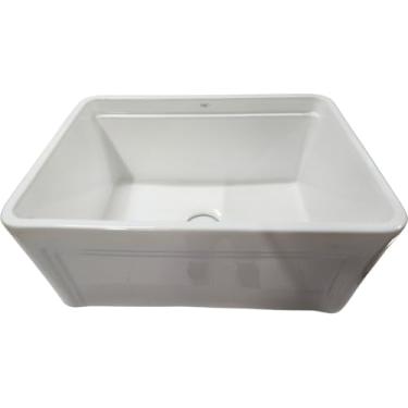 Imagem de MAC Metais Vintage, Cuba de cozinha retangular Luxo Farm Sink + Tabua acessórios