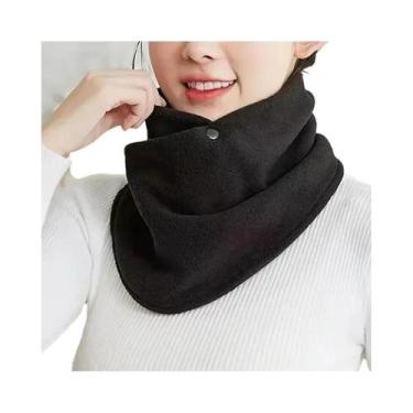 Imagem de Cachecol De Lã De Cordeiro Quente Para Inverno Feminino, Protetor De P