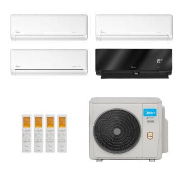 Imagem de Ar-Condicionado Multi Split Inverter Midea 42.000 (2x Evap HW 9.000 + 1x Evap HW 12.000 + 1x Evap HW 24.000) Quente/Frio 220V