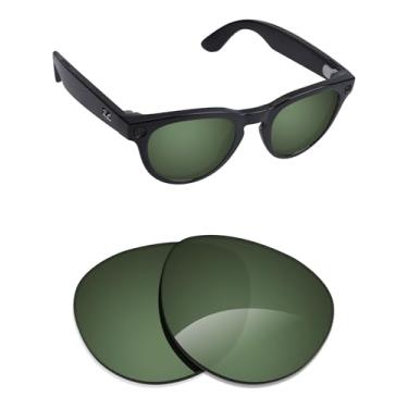 Imagem de Alphax Lentes de reposição polarizadas para óculos de sol Ray-Ban Meta Headliner RW4009F 51 mm - Opções, Cinza, verde