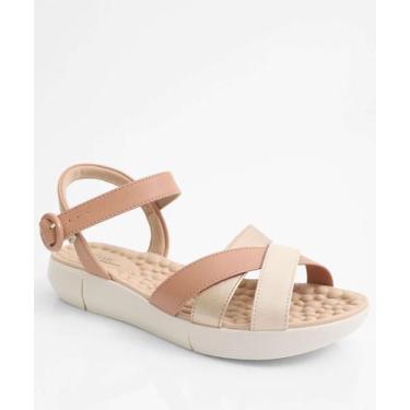 Imagem de Sandália Feminina Rasteira Modare Bege-18277, Bege, 37
