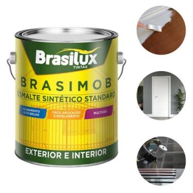 Imagem de Tinta p/ madeira e metal secagem rapida 3,6 l varias cores - brasilux,