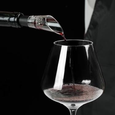 Imagem de Despejador aerador de vinho, bico decantador de vinho para vinho tinto, despejador de garrafa de vinho com função de rolha (transparente)