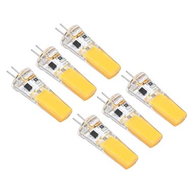 Imagem de Zerodis 6 Unidades G4 LED Lâmpadas COB Lâmpadas LED 500LM Iluminação de 360 ​​graus para Lustre de Teto de Escritório Doméstico de Gabinete de Paisagem (Luz quente)